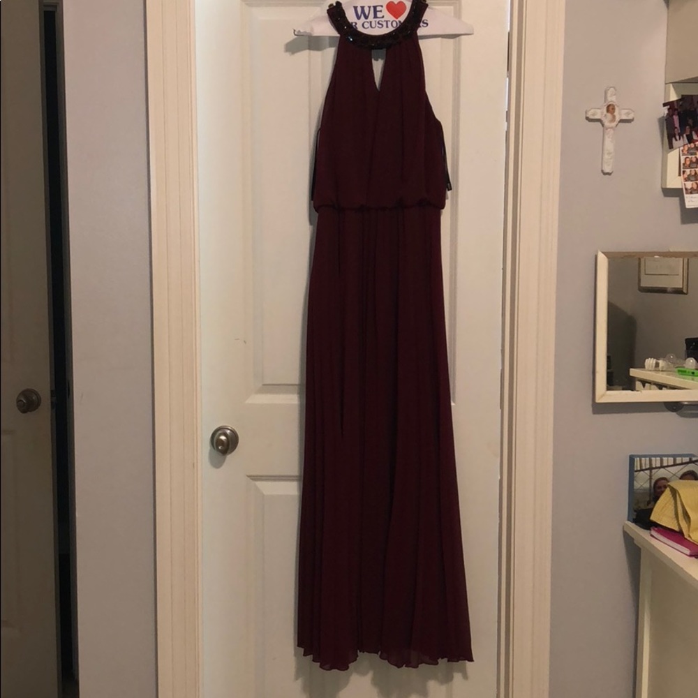 Wine colored maxi